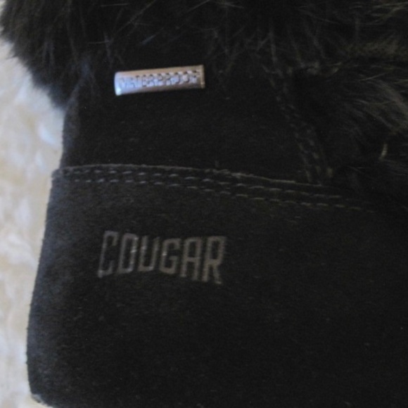 Cougar Vanora 2 Rabbit Fur Trim Suede Boots - Picture 9 of 13